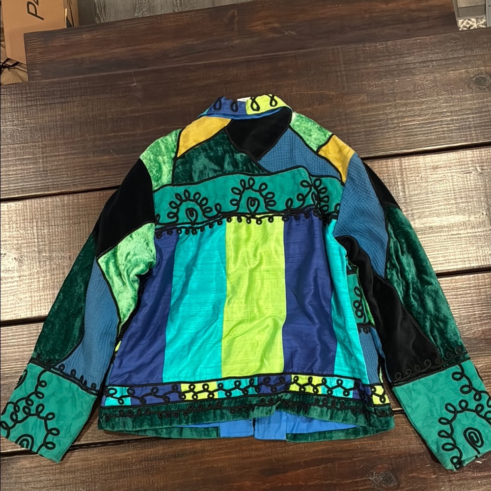 Sandy Starkman Woman’s Medium Patchwork Jacket - image 4